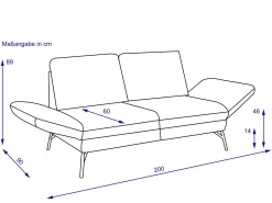 Clearance Sofa 2 Sitzer ASSEA Einzelsofas