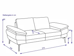 Best Sofa 2,5 Sitzer CIVITA Einzelsofas