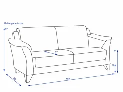 Sale Sofa 3 Sitzer QUADRA Einzelsofas