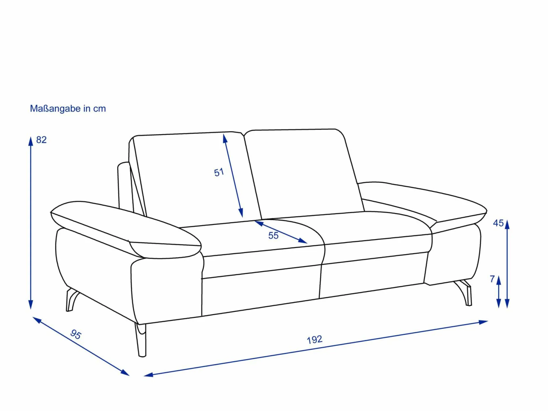 Clearance Sofa 2 Sitzer SENAYO Einzelsofas