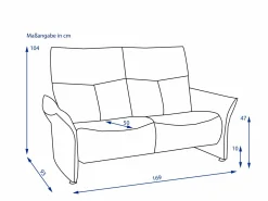 Clearance Sofa 2,5 Sitzer VARIA Einzelsofas