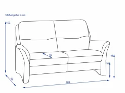 Outlet Sofa 2,5 Sitzer SP PUNTA Einzelsofas