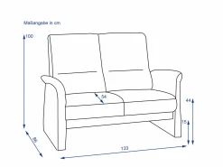 Best Sofa 2 Sitzer BODENSEE 1 Einzelsofas