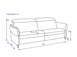 Best Sofa 3 Sitzer MAINHAUSEN Einzelsofas