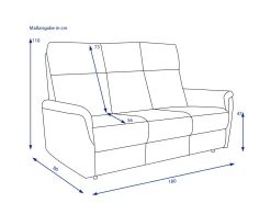 Best Sofa 3-Sitzer HAIKOU Polstermöbel|Einzelsofas