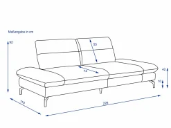 Sofa 2,5-Sitzer PACIFIC Einzelsofas