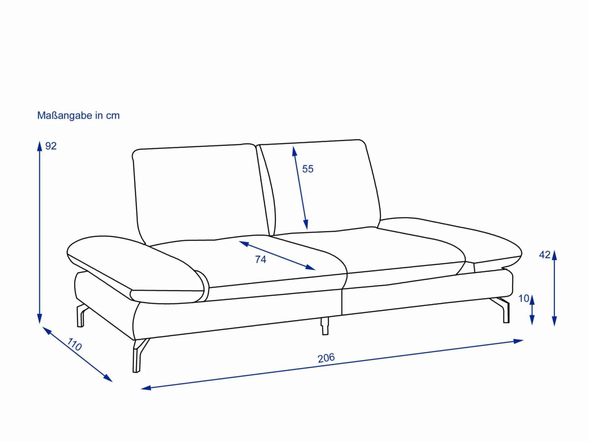Sale Sofa 2-Sitzer PACIFIC Einzelsofas