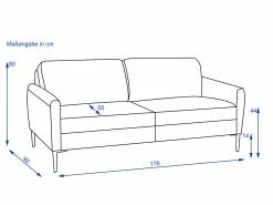 Sale Sofa 2 Sitzig WALLACE Einzelsofas