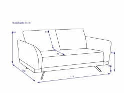 Clearance Sofa 2,5 Sitzer MAXINE Einzelsofas