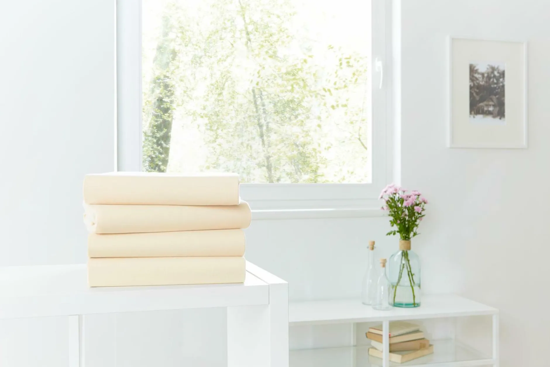 Discount Spannbettlaken Jersey ecru Spannbettlaken|Spannbetttücher