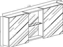 Outlet Spiegelschrank BUDASI Spiegelschränke|Spiegelschränke
