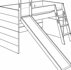 Hot Spielbett FIONA Höhe 120 cm Hoch- Und Spielbetten|Etagen- Und Hochbetten