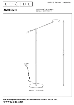 Clearance Stehleuchte ANSELMO Stehleuchten|Stehlampen