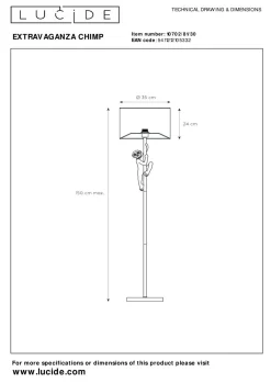 New Stehleuchte EXTRAVAGANZA CHIMP Stehleuchten|Stehlampen
