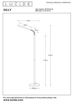 Outlet Stehleuchte GILLY Stehleuchten|Stehlampen
