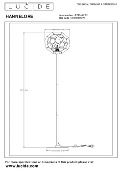 Best Stehleuchte HANNELORE Stehleuchten|Stehlampen