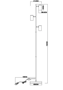 Clearance Stehleuchte ROBBY Stehleuchten|Stehlampen