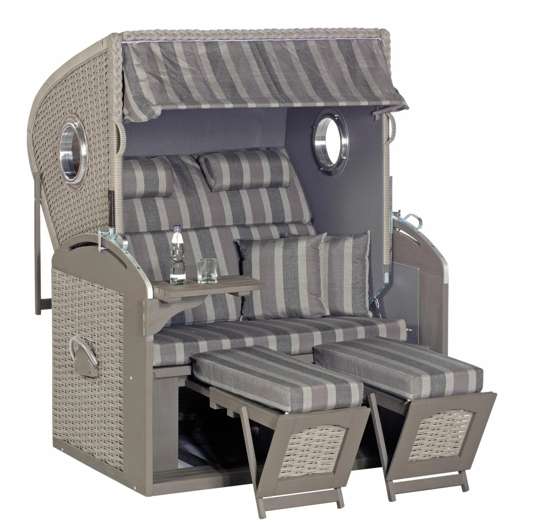 Best Strandkorb RUSTIKAL 305 Z XL C Strandkörbe|Strandkörbe