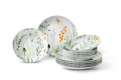 Online Tafelservice FLOWER Geschirr|Gedeckter Tisch