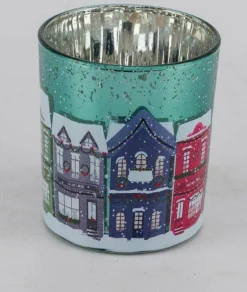 Discount Teelichthalter Häuser Kerzen|Weihnachtsdekoration