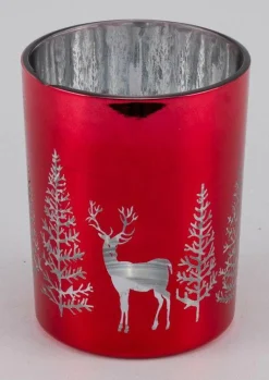 Teelichthalter Tanne/Reh Santa'S Village|Kerzen