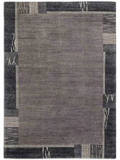 New Teppich BARUM PL003 dk-grau Nepal Teppiche