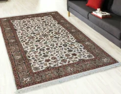 Online Teppich BENARAS Isfahan beige Klassische Orientteppiche