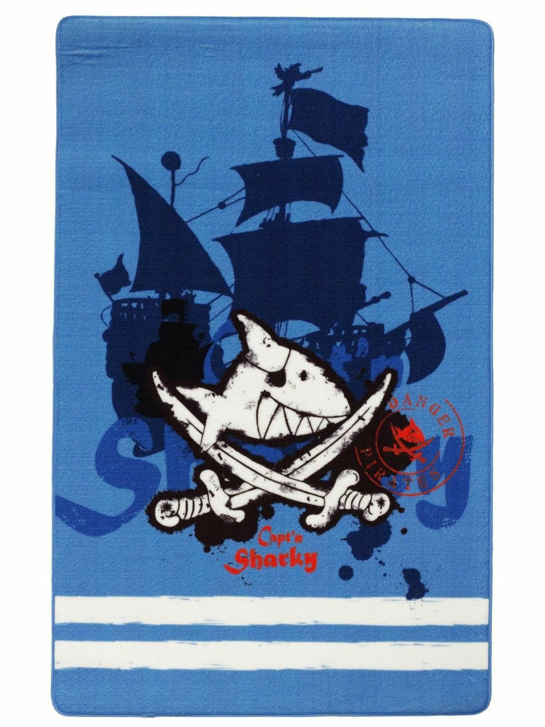 Discount Teppich CAPT´N SHARKY Kinder Kinderteppiche|Kinderteppiche