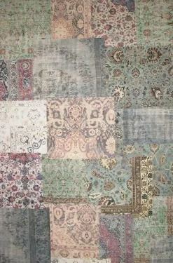 Outlet Teppich Colored PATCH 99 bunt Vintage Teppiche