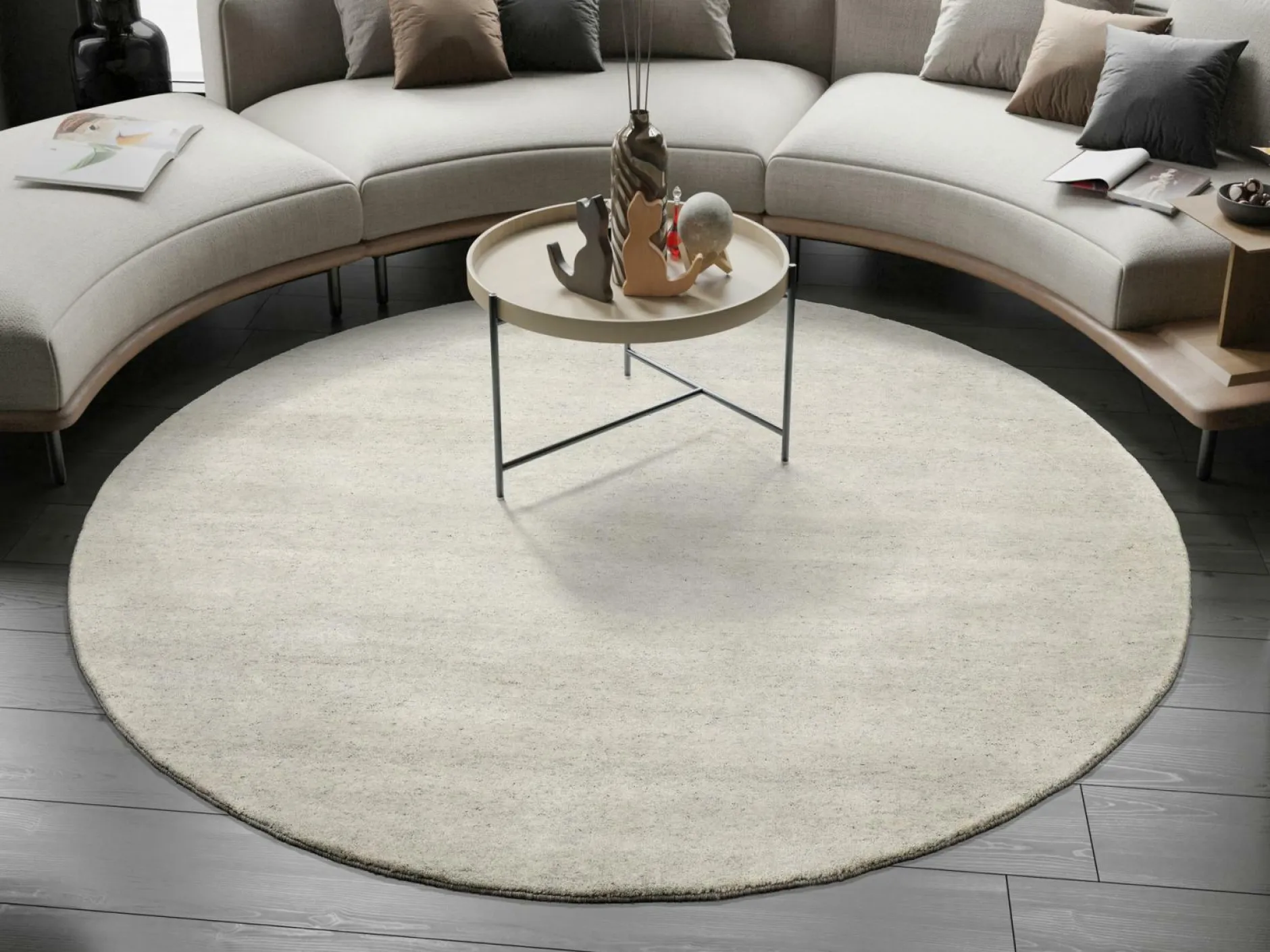 Hot Teppich ESEMPIO UNI MELANGE Faser Teppiche