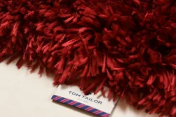 Outlet Teppich FLOCATIC rot Langflor Teppiche