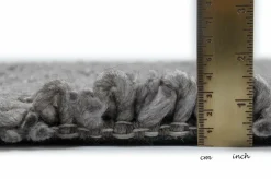 Discount Teppich MERANO grau Wollteppiche