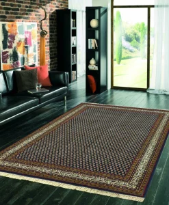 Hot Teppich NARGIS Mir dunkelblau Klassische Orientteppiche