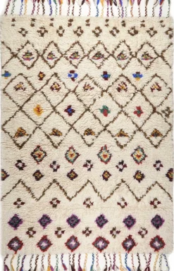 Outlet Teppich NOMADIC-DESIGN beige Wollteppiche