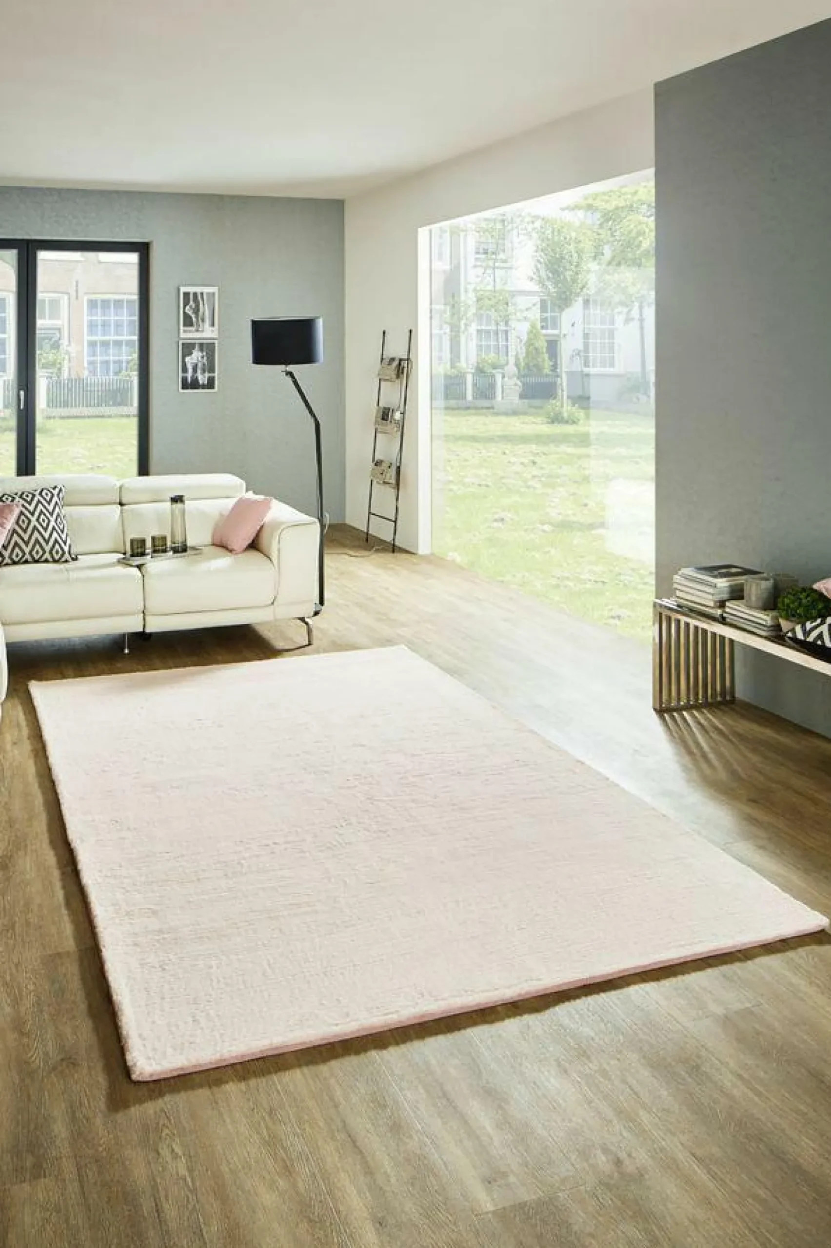 Outlet Teppich PLUSH rosa Langflor Teppiche