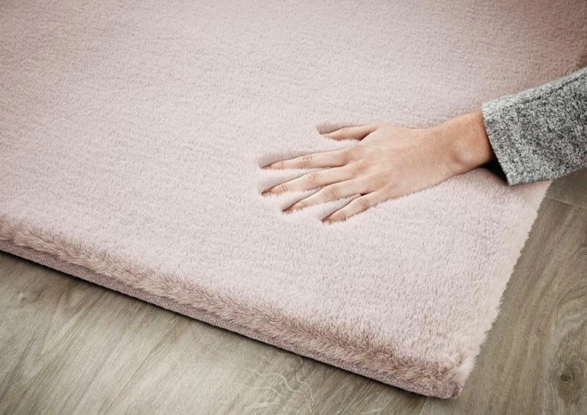 Sale Teppich PLUSH rosa Langflor Teppiche