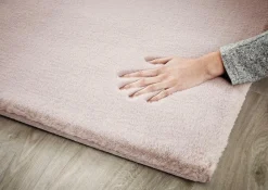 Online Teppich PLUSH rosa Langflor Teppiche