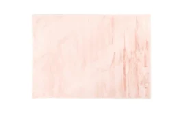 Online Teppich PLUSH rund rosa Langflor Teppiche