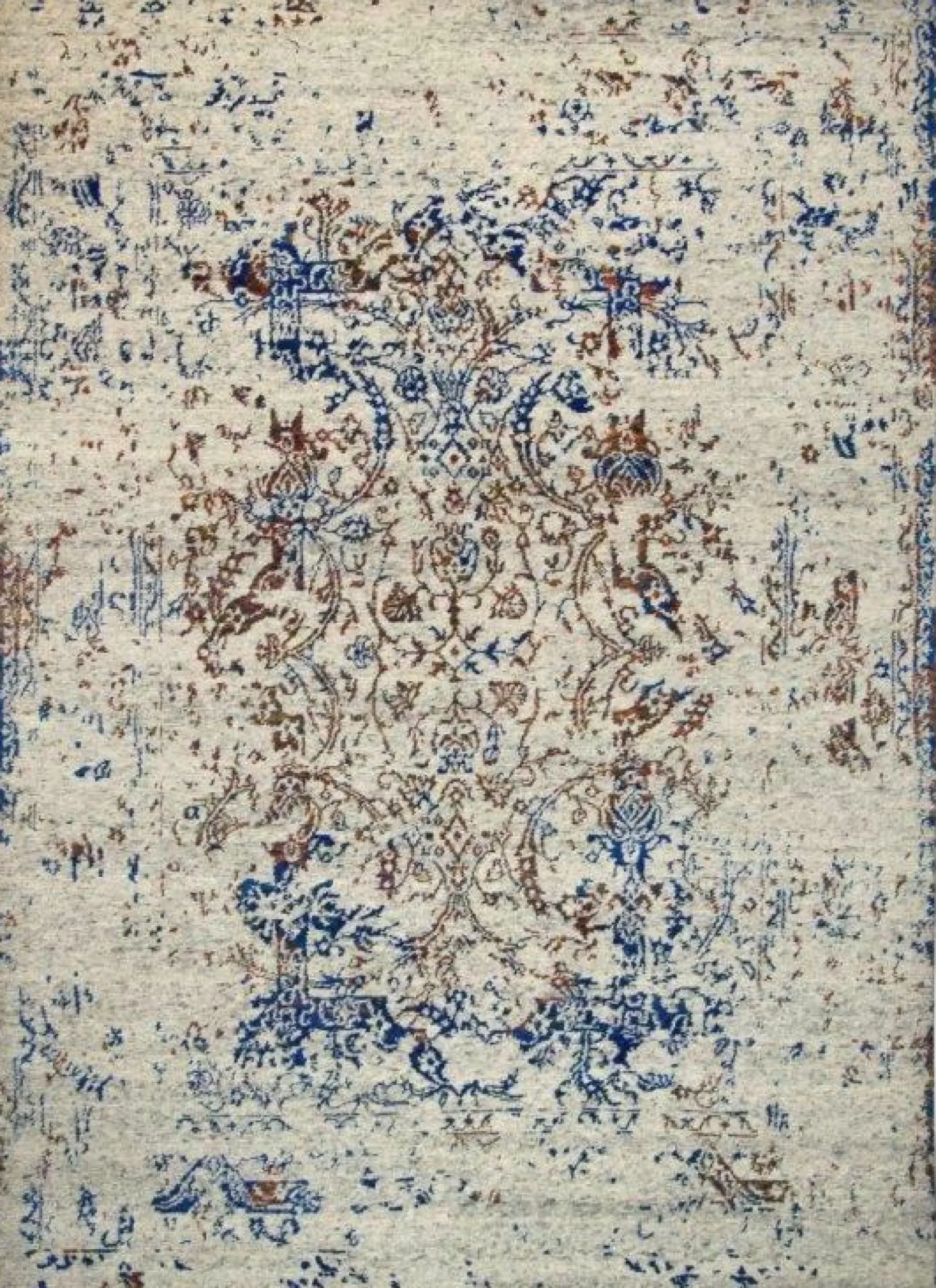 Best Teppich QUEENSLAND silv/bl Vintage Teppiche