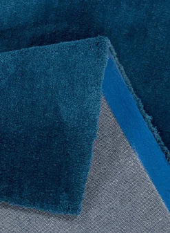 Sale Teppich Soft TOUCH dunkelblau Langflor Teppiche