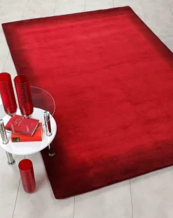 Outlet Teppich TAMI rot Nepal Teppiche