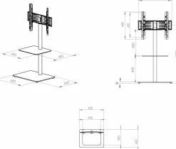 Hot TV-Standfuß ALANI Tv- & Mediamöbel|Tv - & Mediamöbel