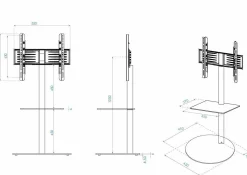 Best TV-Standfuß CIRLA Tv- & Mediamöbel|Tv - & Mediamöbel