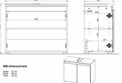Best Unterschrank MAYOR Waschbeckenunterschränke|Waschbeckenunterschränke