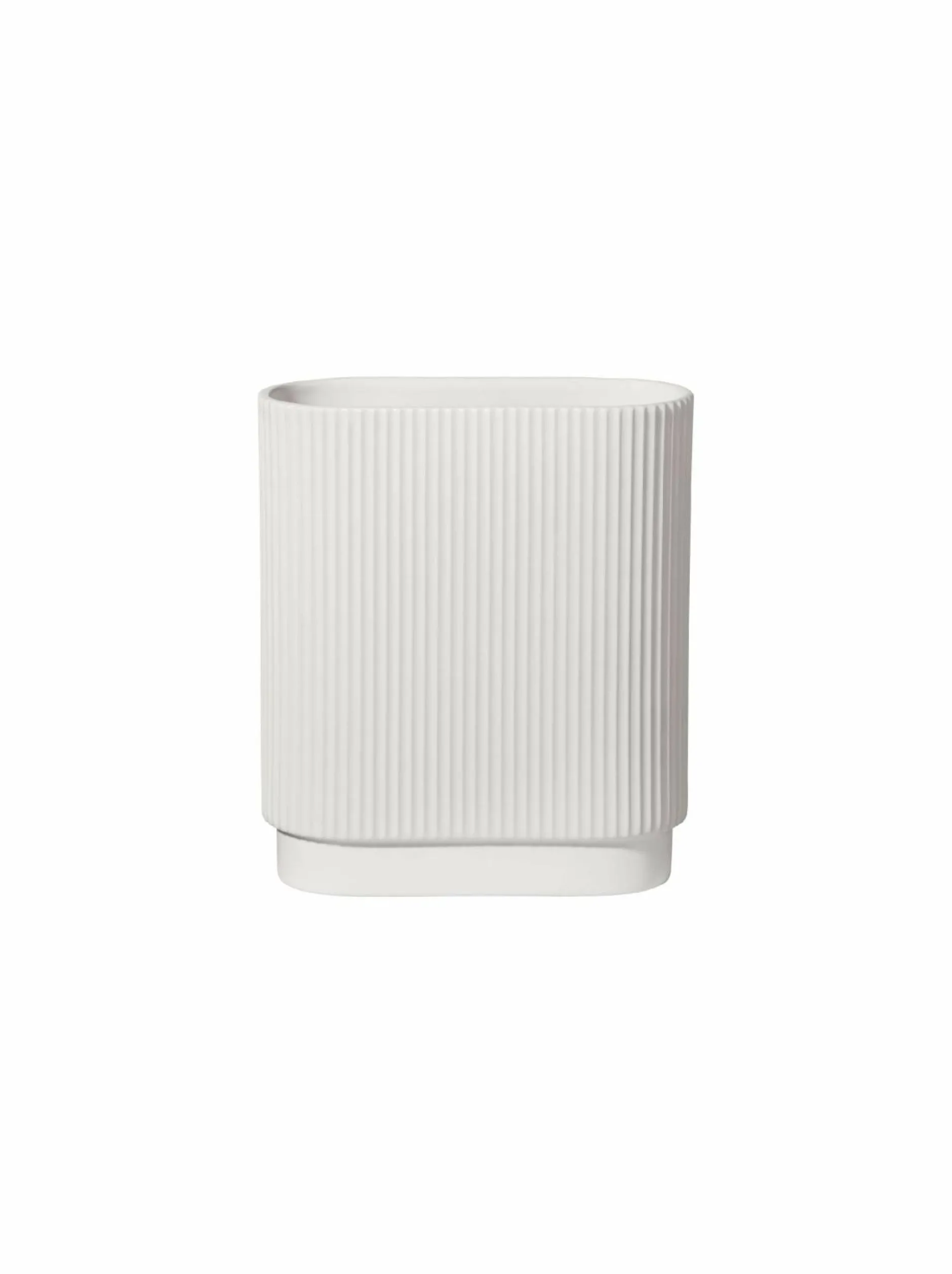 Hot Vase ART DECO weiß matt Vasen