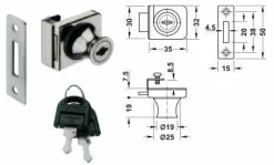 Clearance Vitrinenschloss Sicha Vitrinen