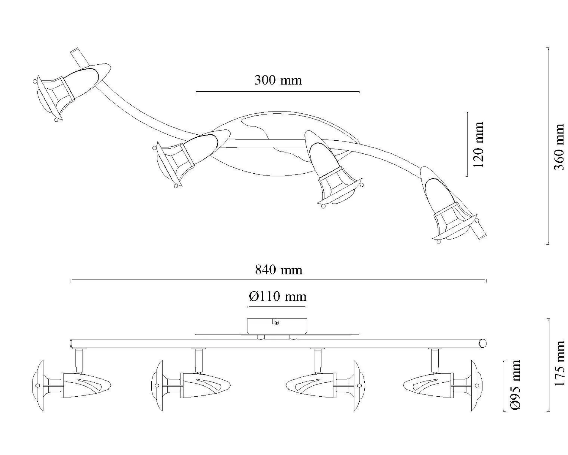 Discount Wand-/Deckenspot LORD Spotserien