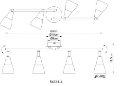 Clearance Wand-/Deckenspot MUBBY Spotserien