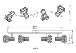 Clearance Wand-/Deckenspot PRISKA Spotserien