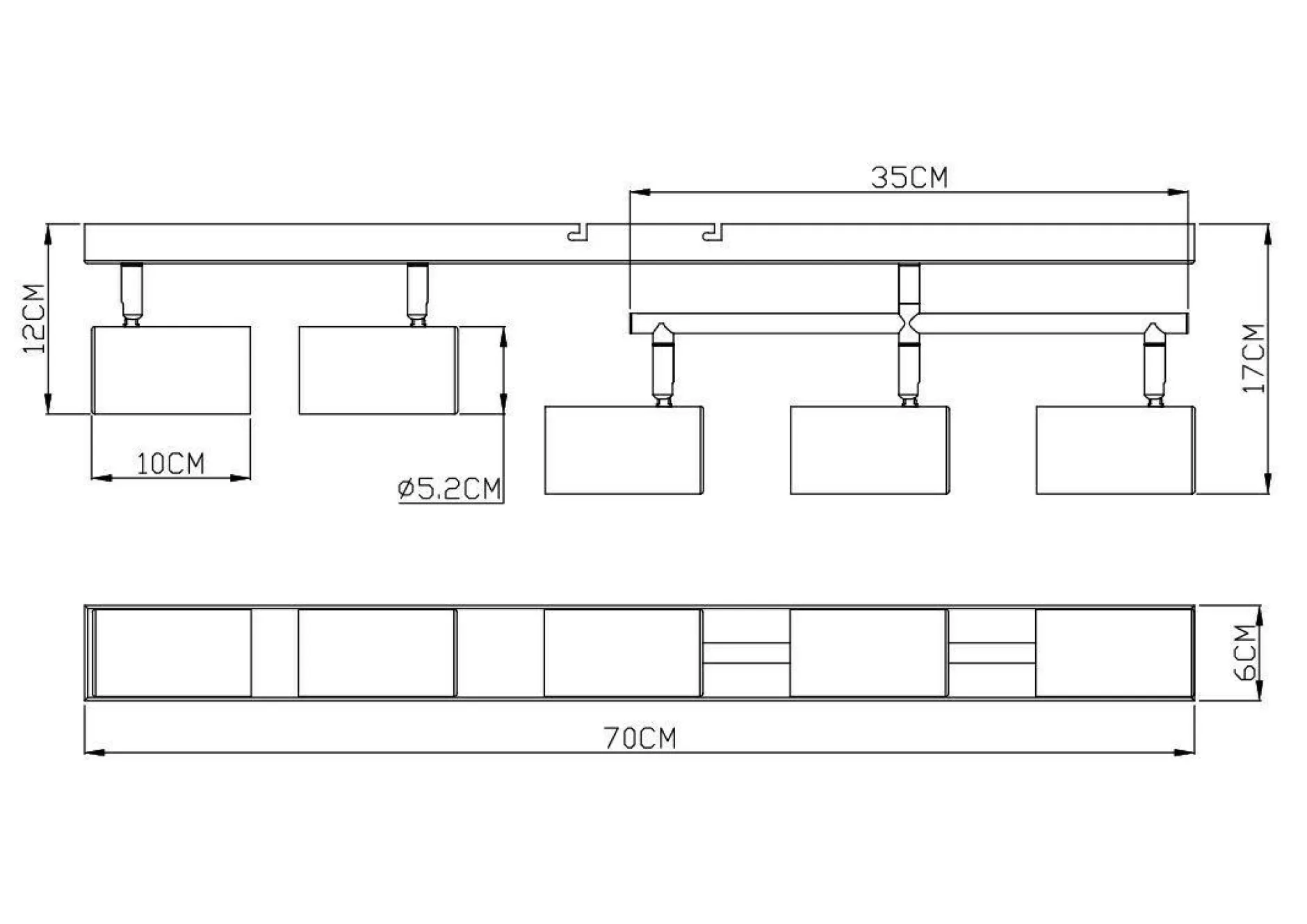 New Wand-/Deckenspot ROBBY Spotserien